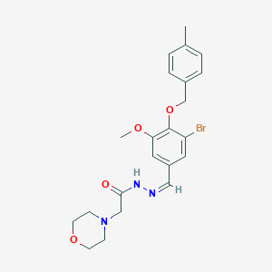 N'-{3-bromo-5-methoxy-4-[(4-methylbenzyl)oxy]benzylidene}-2-(4-morpholinyl)acetohydrazide