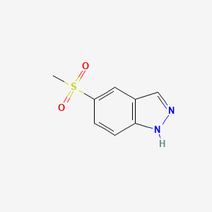 molecular formula C8H8N2O2S B3022871 5-(Methylsulfonyl)-1H-indazole CAS No. 1268816-48-3