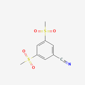 molecular formula C9H9NO4S2 B3022874 3,5-Bis(methylsulfonyl)benzonitrile CAS No. 849924-84-1