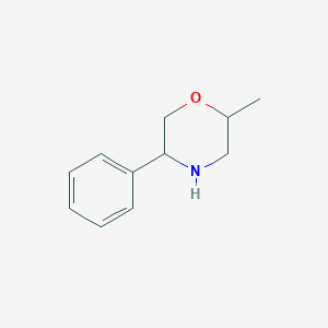 molecular formula C11H15NO B3022880 2-Methyl-5-phenylmorpholine CAS No. 1343334-74-6