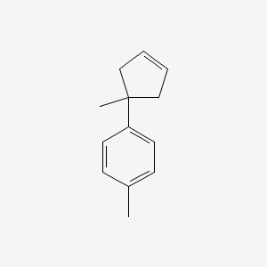 molecular formula C13H16 B3022895 1-Methyl-4-(1-methylcyclopent-3-en-1-yl)benzene CAS No. 927833-58-7