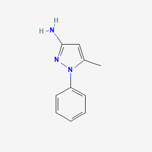 molecular formula C10H11N3 B3022897 5-methyl-1-phenyl-1H-pyrazol-3-amine CAS No. 85485-59-2
