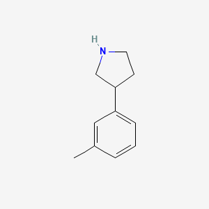 molecular formula C11H15N B3022911 3-(3-Methylphenyl)pyrrolidine CAS No. 954220-64-5