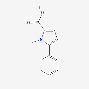 molecular formula C12H11NO2 B3022918 1-methyl-5-phenyl-1H-pyrrole-2-carboxylic acid CAS No. 400715-83-5