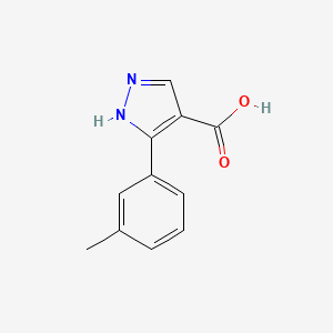 molecular formula C11H10N2O2 B3022920 3-(3-methylphenyl)-1H-pyrazole-4-carboxylic acid CAS No. 879996-72-2