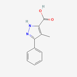 molecular formula C11H10N2O2 B3022921 4-methyl-3-phenyl-1H-pyrazole-5-carboxylic acid CAS No. 879770-33-9