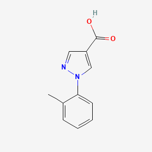 molecular formula C11H10N2O2 B3022922 1-(O-tolyl)-1H-pyrazole-4-carboxylic acid CAS No. 75815-76-8