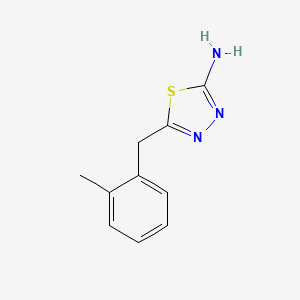 molecular formula C10H11N3S B3022926 5-(2-Methylbenzyl)-1,3,4-thiadiazol-2-amine CAS No. 39181-44-7
