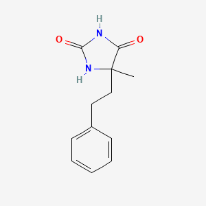 molecular formula C12H14N2O2 B3022935 5-Methyl-5-phenethyl-imidazolidine-2,4-dione CAS No. 5472-90-2