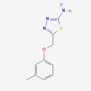 molecular formula C10H11N3OS B3022937 5-[(3-Methylphenoxy)methyl]-1,3,4-thiadiazol-2-amine CAS No. 84138-76-1