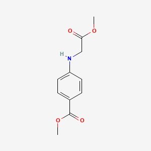 molecular formula C11H13NO4 B3022938 Methyl 4-((2-methoxy-2-oxoethyl)amino)benzoate CAS No. 90544-87-9