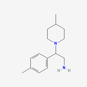 2-(4-Methylphenyl)-2-(4-methylpiperidin-1-YL)ethanamine