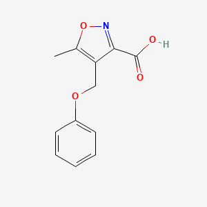 molecular formula C12H11NO4 B3022943 5-Methyl-4-(phenoxymethyl)isoxazole-3-carboxylic acid CAS No. 905809-10-1