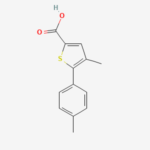 molecular formula C13H12O2S B3022944 4-Methyl-5-(4-methylphenyl)thiophene-2-carboxylic acid CAS No. 832737-68-5