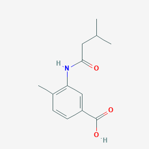 4-Methyl-3-[(3-methylbutanoyl)amino]benzoic acid