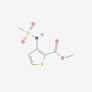 molecular formula C7H9NO4S2 B3022946 3-(甲磺酰胺基)噻吩-2-甲酸甲酯 CAS No. 79128-71-5