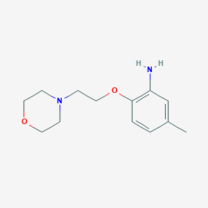 molecular formula C13H20N2O2 B3022949 5-Methyl-2-[2-(4-morpholinyl)ethoxy]phenylamine CAS No. 946715-66-8