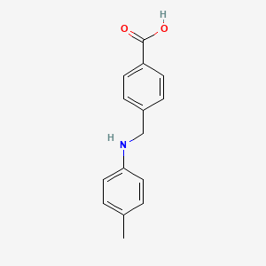 molecular formula C15H15NO2 B3022952 4-{[(4-Methylphenyl)amino]methyl}benzoic acid CAS No. 901889-84-7