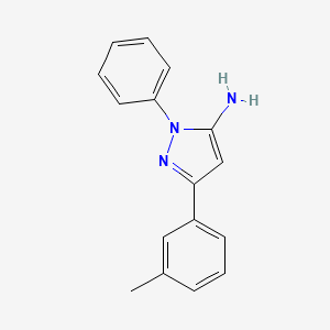 molecular formula C16H15N3 B3022955 3-(3-methylphenyl)-1-phenyl-1H-pyrazol-5-amine CAS No. 618092-64-1