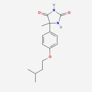 5-Methyl-5-[4-(3-methylbutoxy)phenyl]imidazolidine-2,4-dione