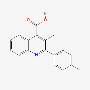 molecular formula C18H15NO2 B3022961 3-Methyl-2-(4-methylphenyl)quinoline-4-carboxylic acid CAS No. 43071-46-1