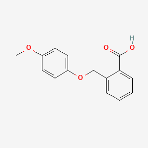 molecular formula C15H14O4 B3022984 2-[(4-methoxyphenoxy)methyl]benzoic Acid CAS No. 23560-68-1