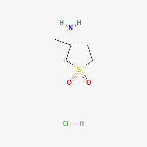 (3-Methyl-1,1-dioxidotetrahydro-3-thienyl)amine hydrochloride