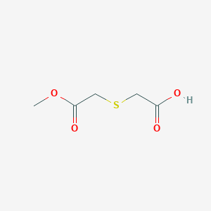 molecular formula C5H8O4S B3022995 2-[(2-Methoxy-2-oxoethyl)sulfanyl]acetic acid CAS No. 91114-48-6