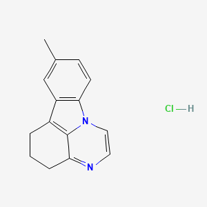 4H-Pyrazino(3,2,1-jk)carbazole, 5,6-dihydro-8-methyl-, monohydrochloride