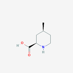 molecular formula C7H13NO2 B3023012 (2R,4S)-4-Methylpiperidine-2-carboxylic acid CAS No. 1260981-49-4