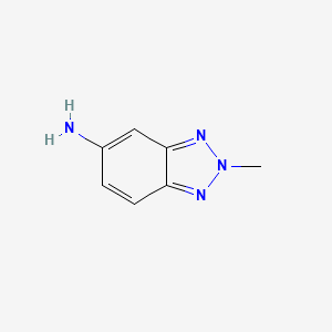 molecular formula C7H8N4 B3023021 2-methyl-2H-1,2,3-benzotriazol-5-amine CAS No. 89852-83-5