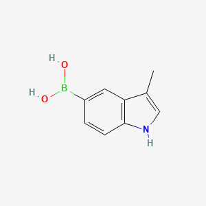 molecular formula C9H10BNO2 B3023033 (3-甲基-1H-吲哚-5-基)硼酸 CAS No. 590417-54-2