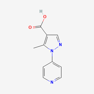 molecular formula C10H9N3O2 B3023036 5-甲基-1-(吡啶-4-基)-1H-吡唑-4-羧酸 CAS No. 241798-62-9