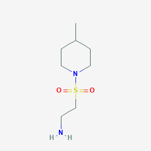 molecular formula C8H18N2O2S B3023051 1-[(4-甲基哌啶基)磺酰基]乙-2-胺 CAS No. 924873-23-4