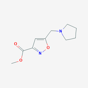 Methyl 5-(pyrrolidin-1-ylmethyl)isoxazole-3-carboxylate