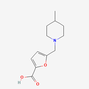 5-[(4-Methylpiperidin-1-yl)methyl]furan-2-carboxylic acid