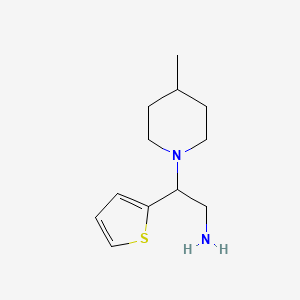 molecular formula C12H20N2S B3023055 2-(4-Methyl-piperidin-1-yl)-2-thiophen-2-yl-ethylamine CAS No. 791079-98-6