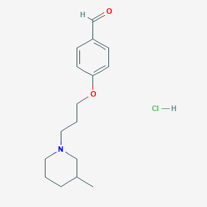 4-[3-(3-methyl-1-piperidinyl)propoxy]benzaldehyde hydrochloride