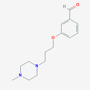 molecular formula C15H22N2O2 B3023061 3-[3-(4-Methylpiperazin-1-yl)propoxy]benzaldehyde CAS No. 198271-58-8