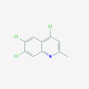 molecular formula C10H6Cl3N B3023072 2-Methyl-4,6,7-trichloroquinoline CAS No. 75896-70-7