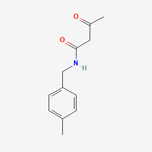 N-[(4-methylphenyl)methyl]-3-oxobutanamide