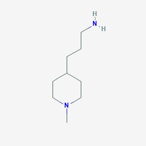 molecular formula C9H20N2 B3023098 3-(1-甲基哌啶-4-基)丙胺 CAS No. 622369-83-9