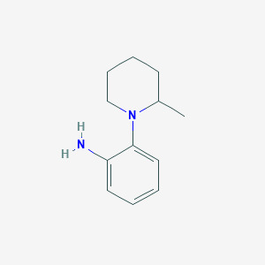 molecular formula C12H18N2 B3023102 2-(2-甲基哌啶-1-基)苯胺 CAS No. 67150-20-3
