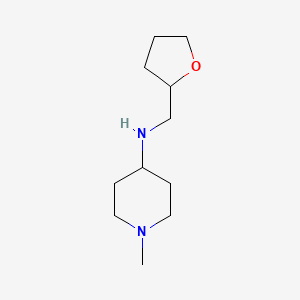 molecular formula C11H22N2O B3023104 (1-Methyl-piperidin-4-YL)-(tetrahydro-furan-2-YL-methyl)-amine CAS No. 416869-66-4