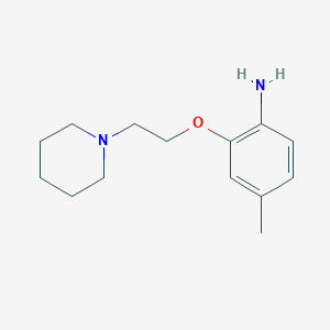 molecular formula C14H22N2O B3023109 4-Methyl-2-[2-(1-piperidinyl)ethoxy]phenylamine CAS No. 946774-13-6