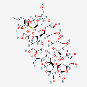 molecular formula C55H86O42S B3023112 Mono-2-O-(p-toluenesulfonyl)-gamma-cyclodextrin CAS No. 97227-32-2