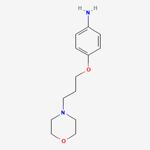 molecular formula C13H20N2O2 B3023113 4-(3-Morpholinopropoxy)aniline CAS No. 100800-40-6