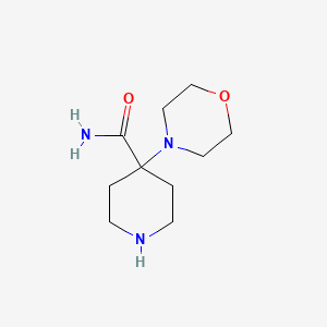 molecular formula C10H19N3O2 B3023116 4-吗啉代哌啶-4-甲酰胺 CAS No. 53654-12-9