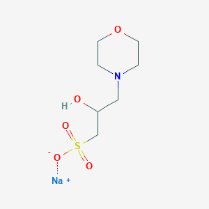 molecular formula C7H14NNaO5S B3023118 Sodium 2-hydroxy-3-morpholinopropane-1-sulfonate CAS No. 79803-73-9