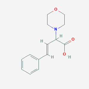 molecular formula C14H17NO3 B3023119 (E)-2-Morpholino-4-phenylbut-3-enoic acid CAS No. 201852-50-8